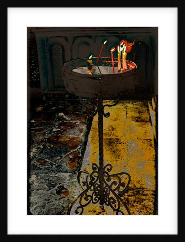 Devotional Candles; from the series Church of the Holy Sepulchre, 2016 by Joy Lions