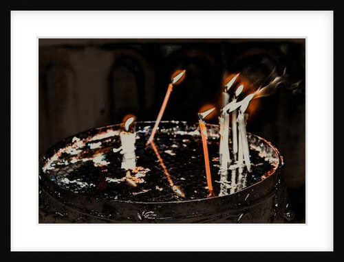 Lit Candles; from the series Church of the Holy Sepulchre, 2016 by Joy Lions