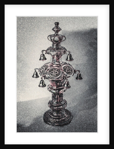 Silver Torah Handle, 2017 by Joy Lions