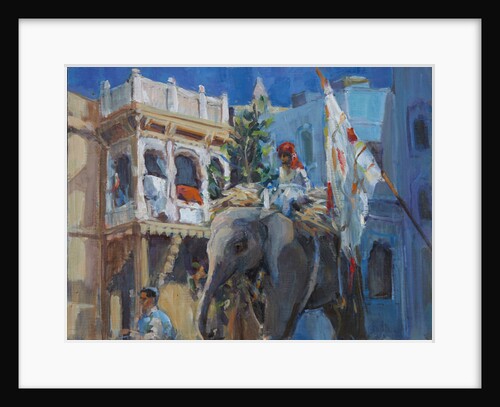 Elephant in Jodhpur, 2013 by Sue Wales