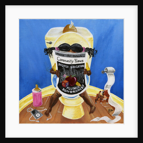Flush Ignorance, 2014 by Chris Fabor