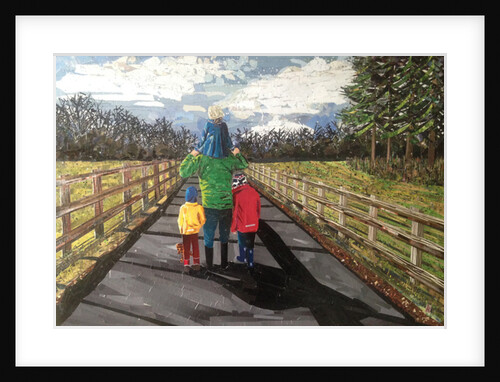 Family Walk, 2015 by Kirstie Adamson