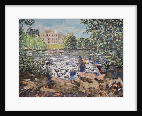 Feeding Ducks Elvaston Castle, 2017 by Kirstie Adamson