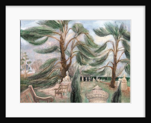Chiswick House; cedarssphinxes, 2002 by Mary Kuper