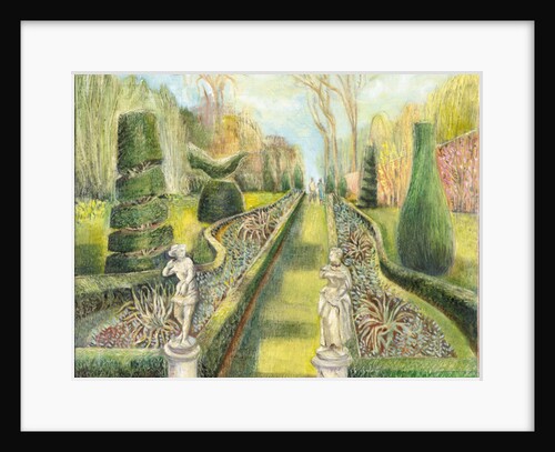 The Long Garden, Cliveden, Statues, 2002 by Mary Kuper