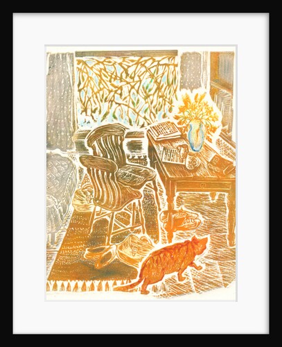 Ginger cat, 1992 by Mary Kuper