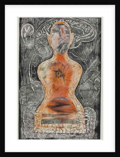 Big red flowers: Happiness, 2017 by Mary Kuper