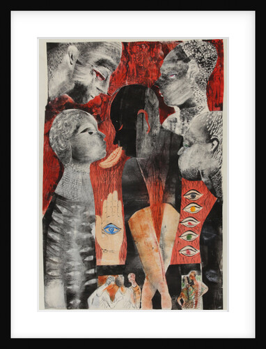 Red, green, black: the envious eye, 2017 by Mary Kuper