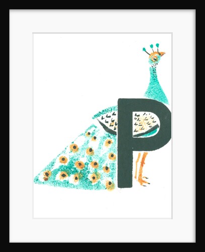 P is for peacock, 2015 by Mary Kuper