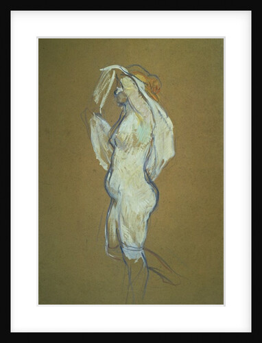 Woman Lifting her Shirt, 1896 by Henri de Toulouse-Lautrec