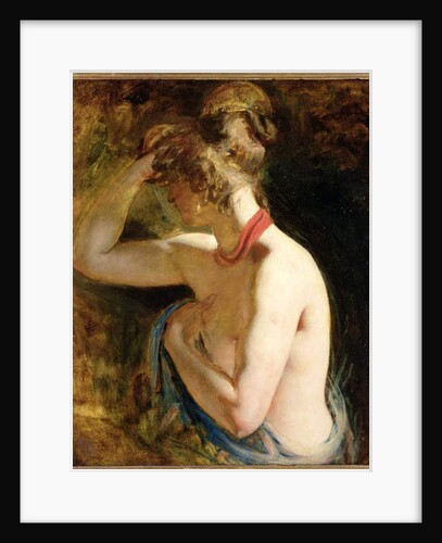 Half length nude, right arm raised to head, c.1828-30 by William Etty