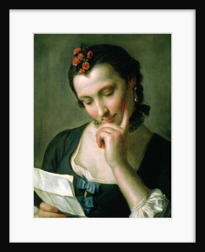 A Young Woman reading a Love Letter by Pietro Antonio Rotari