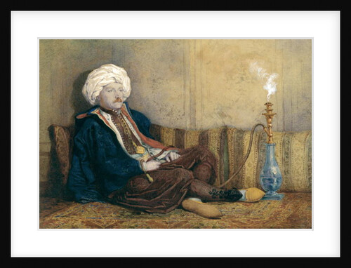 Portrait of Sir Thomas Philips in Eastern Costume, Reclining with a Hookah by Richard Dadd