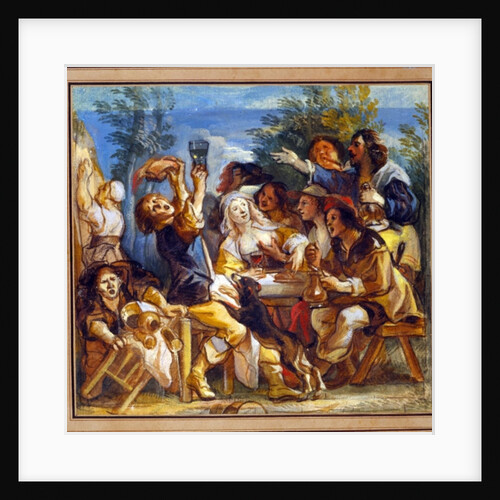 A Party Drinking Outside an Inn by Jacob Jordaens