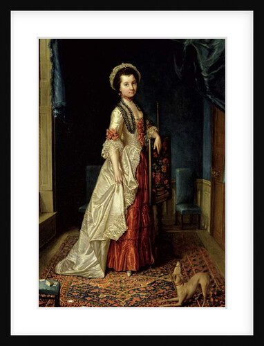 Portrait of a young Girl in an Elegant Interior by Strickland Lowry