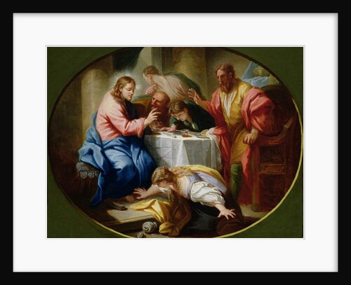 Christ and Mary Magdalene at the Banquet of Simon the Pharisee by Benedetto Luti