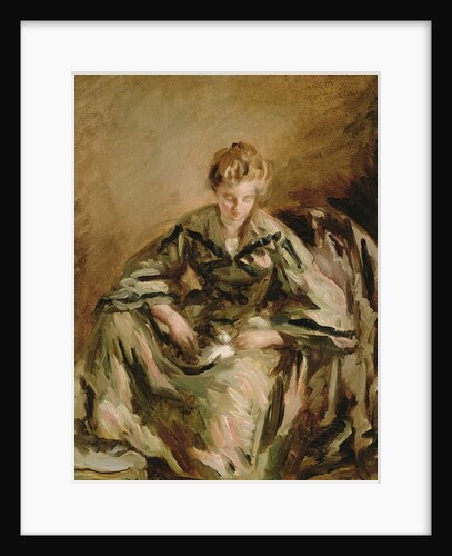 Girl with Cat by Philip Wilson Steer