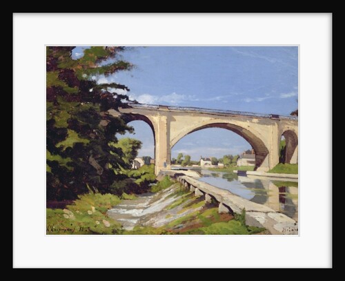 Le Pont Canal a Briare, 1888 by Henri-Joseph Harpignies