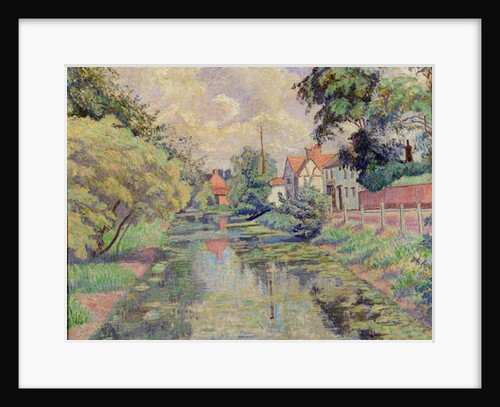 The Millstream, Stratford St. Mary, 1934 by Lucien Pissarro