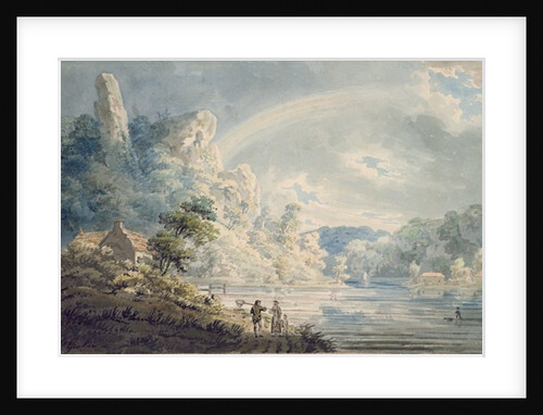Scene near the New Weir, Monmouthshire by Thomas Girtin