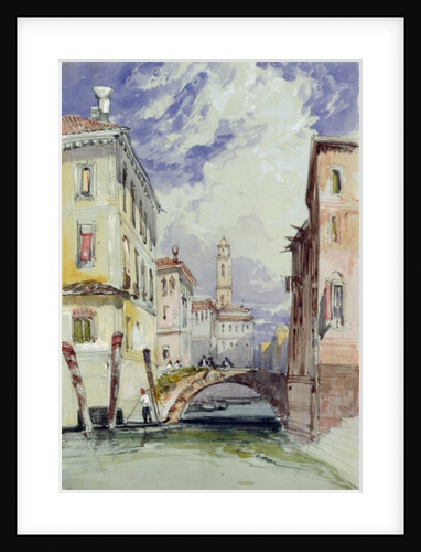 A Side Canal, Venice, 1892 by William Callow