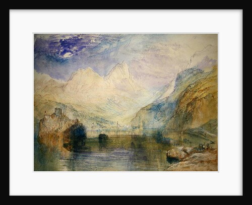 The Lauerzersee with Schwyz and the Mythen by Joseph Mallord William Turner