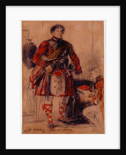 George IV in Highland Dress at the Palace of Holyrood, 1822 by David Wilkie