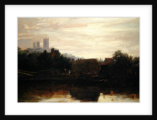 A View of Lincoln from the Foss Dyke, Dawn by Peter de Wint