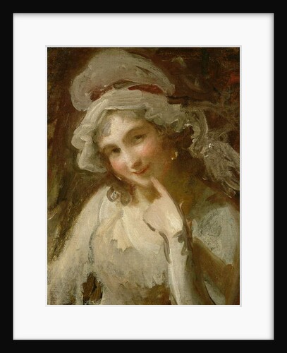 Study of a Smiling Young Woman by George Romney