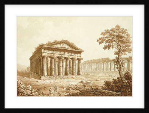 The Temple of Neptune and the Basilica at Paestum by Franz Kaisermaan