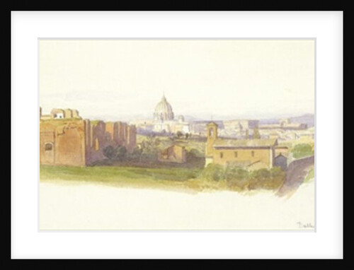 The Baths of Caracalla and St. Peter's from Porta Latina, Rome by Harry John Johnson