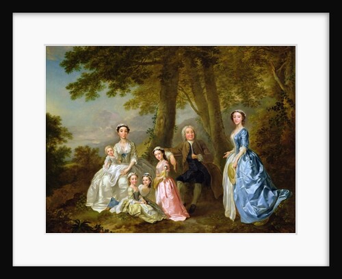 Samuel Richardson seated with his second family by Francis Hayman