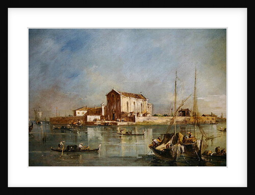 The Island of San Cristoforo della Pace, Murano by Francesco Guardi