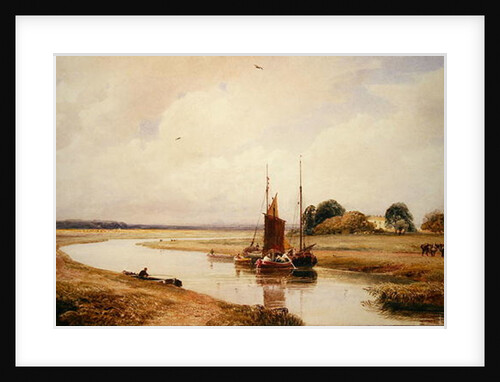 Langrick Ferry on the River Witham near Boston, Lincolnshire by Peter de Wint