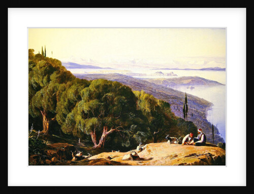 Corfu from the Hill of Gastouri, 1857-58 by Edward Lear