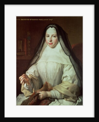 Frances Woollascot, an Augustinian nun by Nicolas de Largilliere