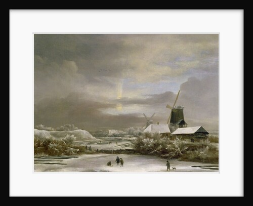Winter Landscape by Jacob Isaaksz. or Isaacksz. van Ruisdael