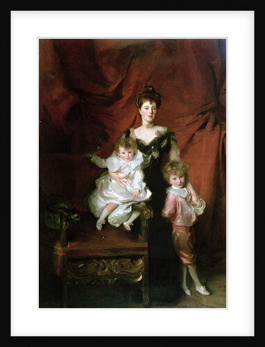 Mrs William Marshall Cazalet and two of her children, Edward and Victor, 1900 by John Singer Sargent