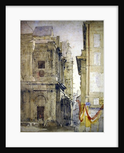 St. Eustache, 1829 by David Cox