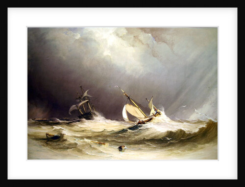 Shipping off Portsmouth by Anthony Vandyke Copley Fielding