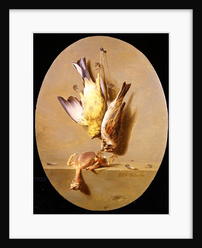 A Trompe L'Oeil of Dead Songbirds by Jean Joseph Xavier Bidauld