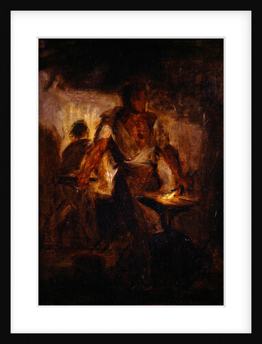 A Blacksmith by Ferdinand Victor Eugene Delacroix