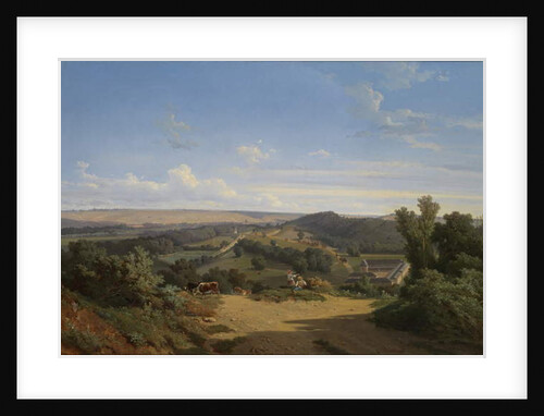 Arrival at the new park, Chateau d'Eu, 1846 by Theophile Blanchard