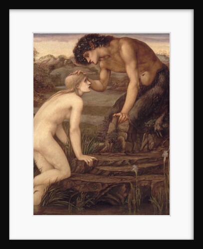 Pan and Psyche, 1870s by Edward Coley Burne-Jones