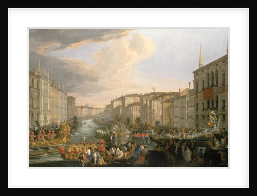 A Regatta on the Grand Canal, Venice by Luca Carlevaris