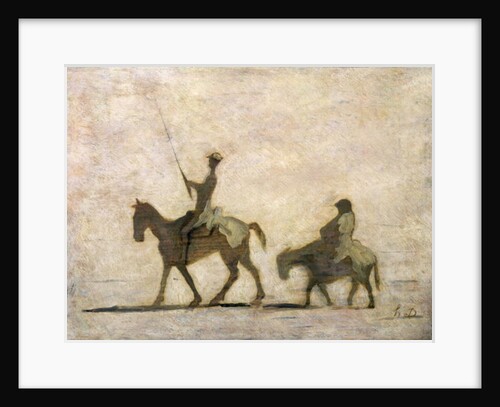 Don Quixote and Sancho Panza by Honore Daumier