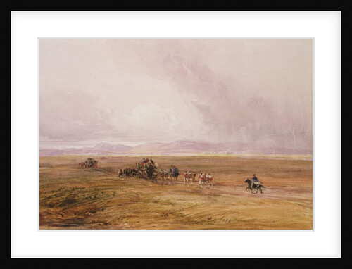 A Baggage Train Crossing a Plain by David Cox