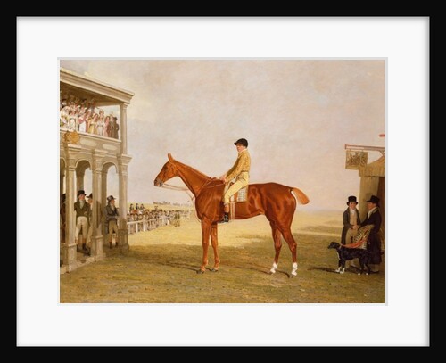 Lt. General Thomas Grovesnor's chestnut Filly 'Defiance' after she won the Northampton Gold Cup, September 15, 1813 by Benjamin Marshall