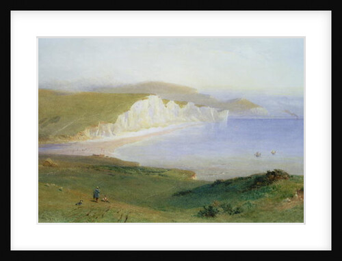The Seven Sisters and the Mouth of the Cuckmere, 1881 by Henry George Hine