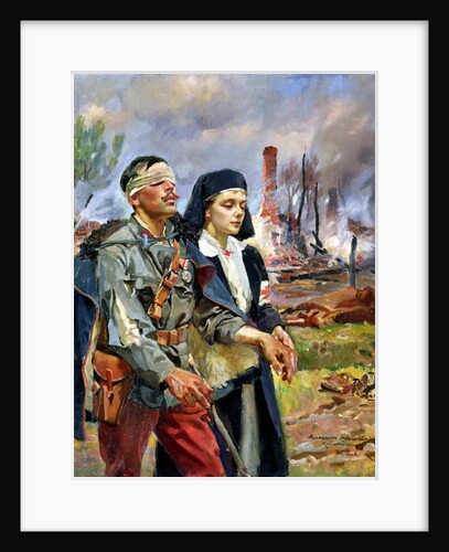 Wounded Soldier, 1915 by Wojciech Kossak